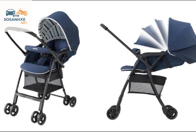 so sánh xe đẩy combi và aprica