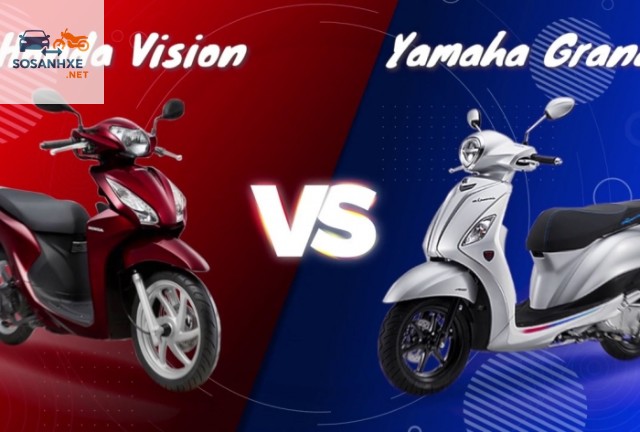 So sánh xe Grande và Vision