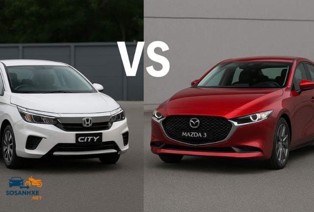 So sánh chi tiết Honda City và Mazda 3