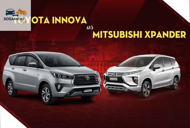 so sánh xe mitsubishi xpander và toyota innova